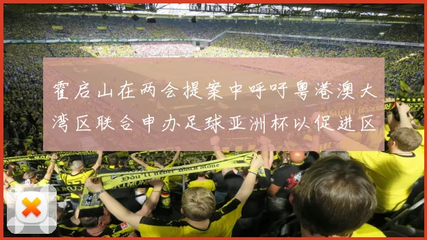 霍启山在两会提案中呼吁粤港澳大湾区联合申办足球亚洲杯以促进区域发展